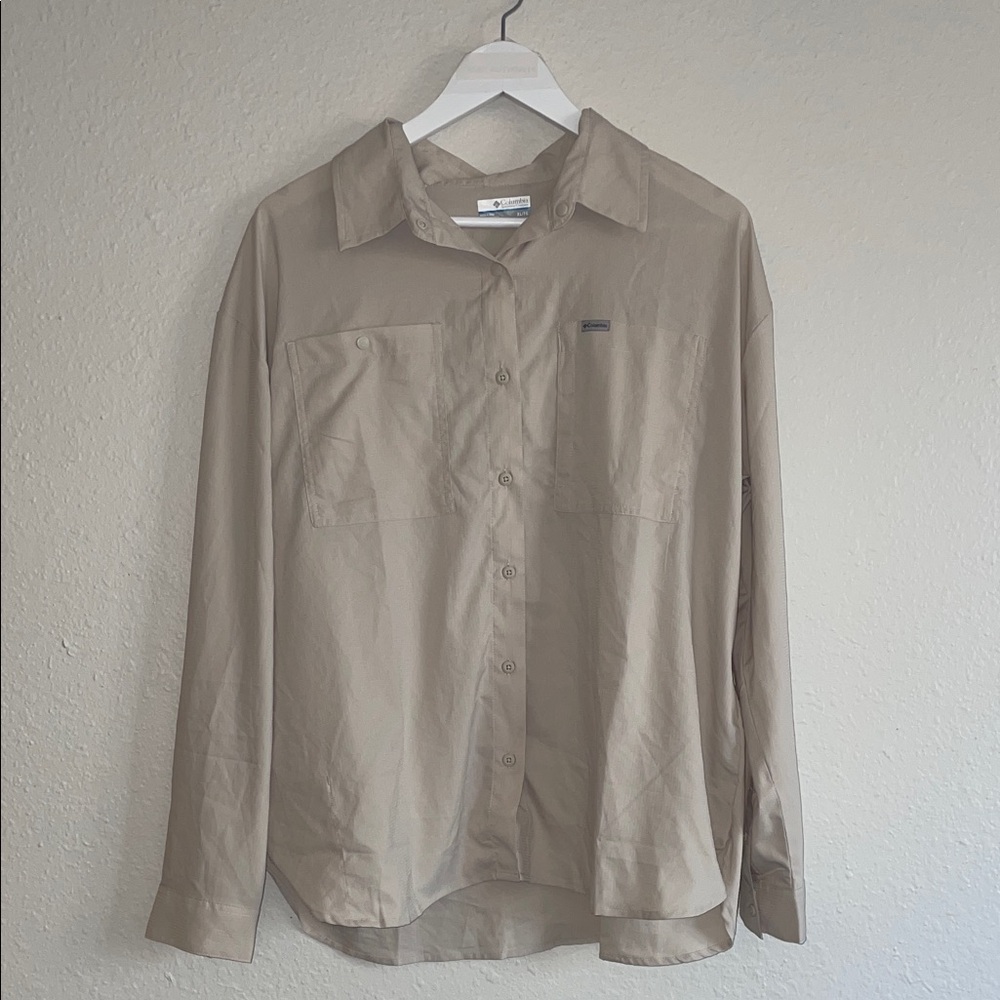 Columbia Tan Long Sleeve Shirt